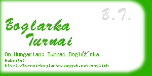 boglarka turnai business card